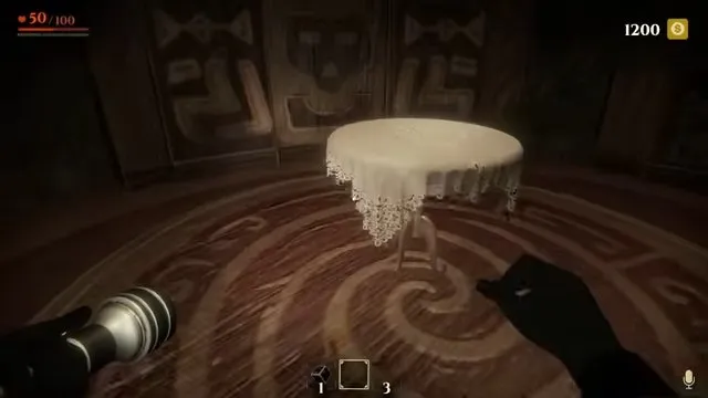 Invokyr how to play: round table in the manor room as players locate the game room after the final challenge